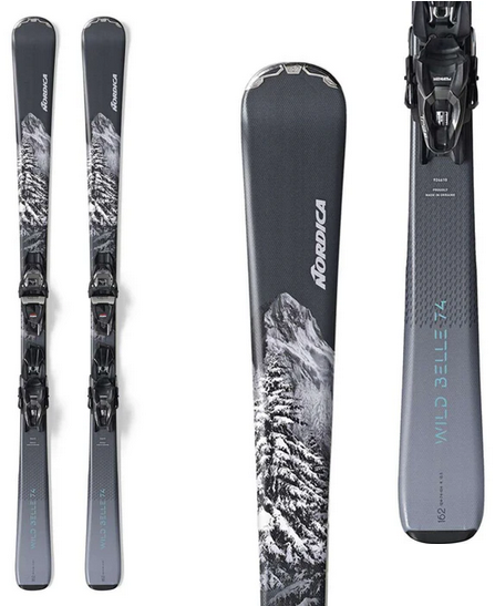 Nordica Wild Belle 74 Women's Ski with FDT 10 Bindings 2025
