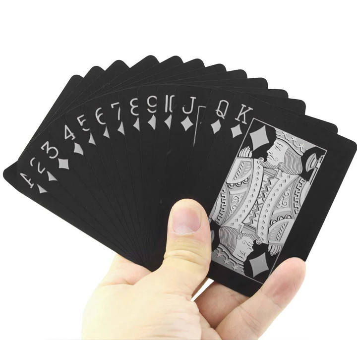 Men's Black Edition Waterproof Card Deck from Mad Man | Jenny K