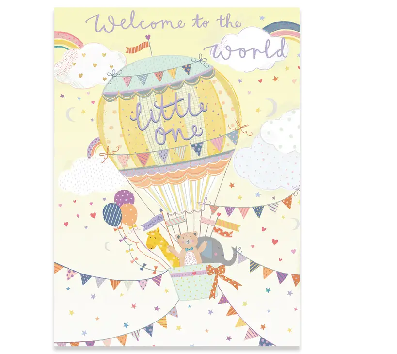 Baby Balloon Baby Card Carte | Calypso | Jenny K.