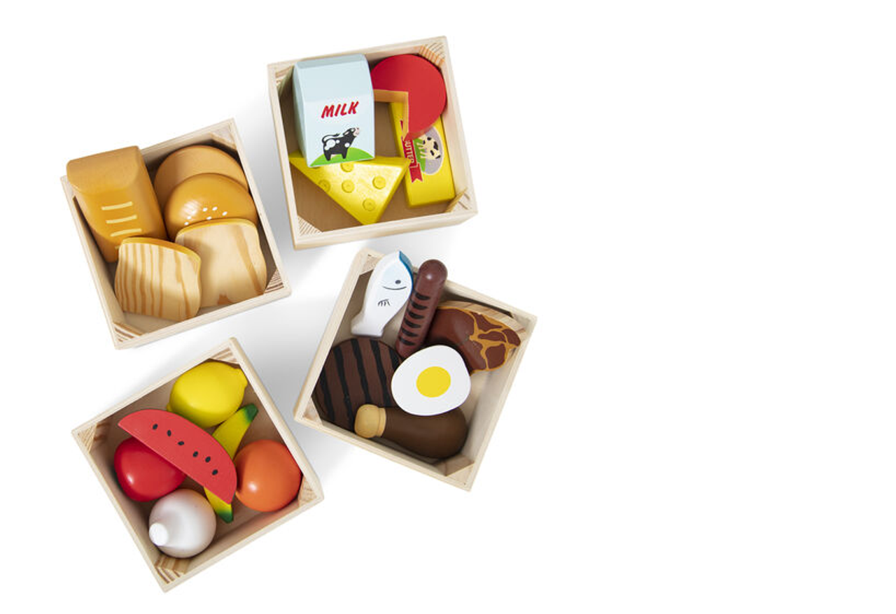 Food Groups Toy  Wooden Food Set