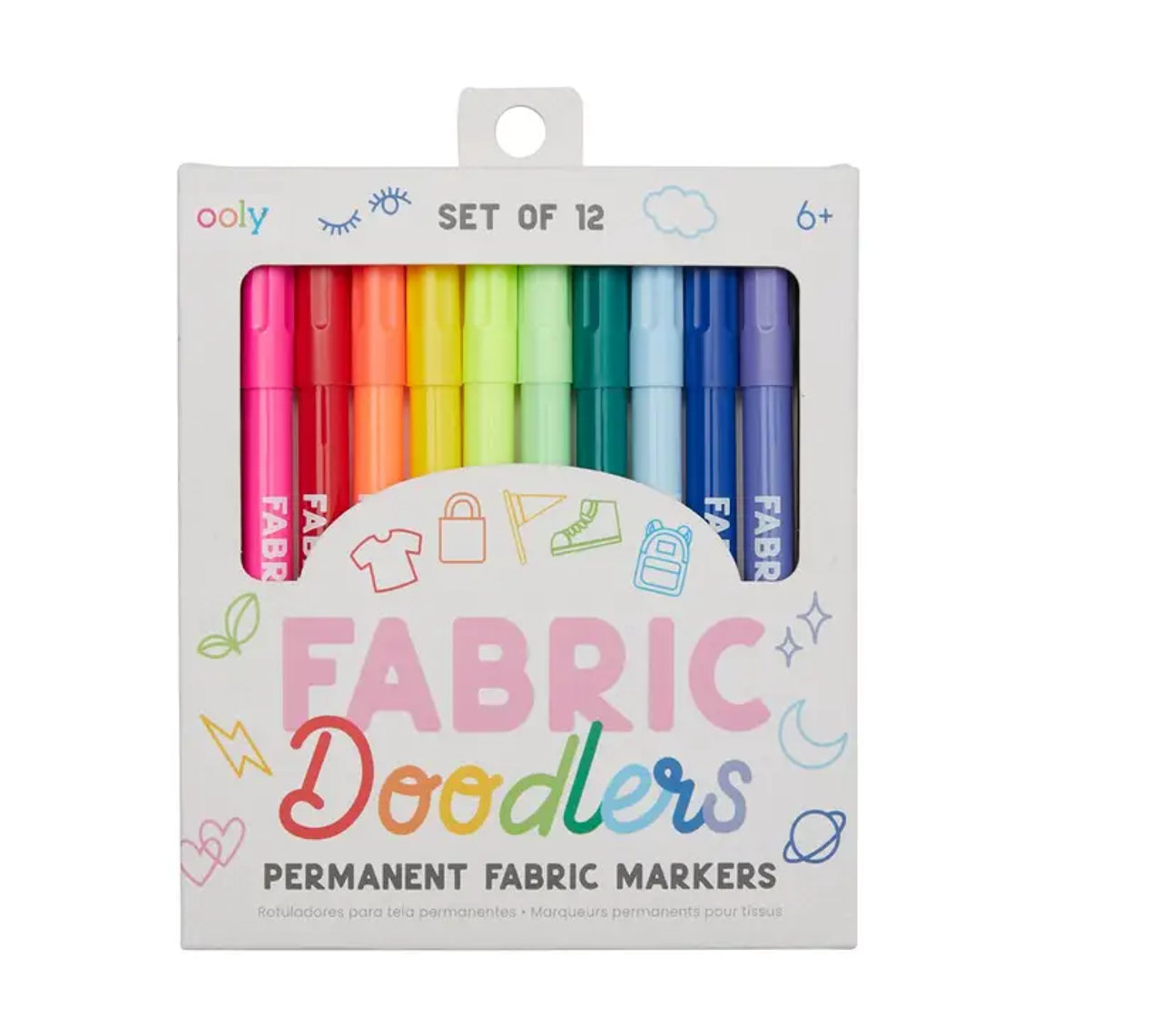 Fabric Doodlers Markers Set of 12 Ooly