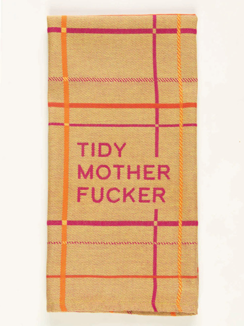 Tidy Motherfucker Dish Towel from Blue Q