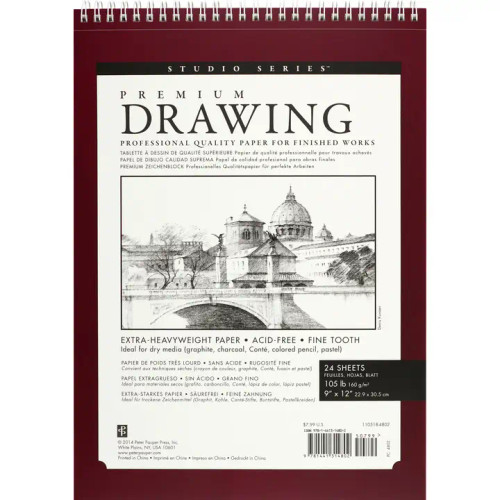 Premium Drawing Pad 9 x 12 from Peter Pauper Press