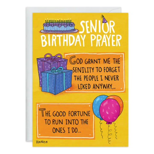 Senior Birthday Prayer Card – from Oatmeal Studios