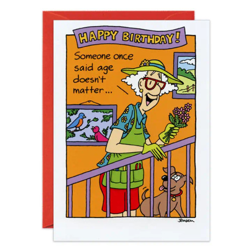 Age Doesn't Matter Birthday Card from Oatmeal Studios