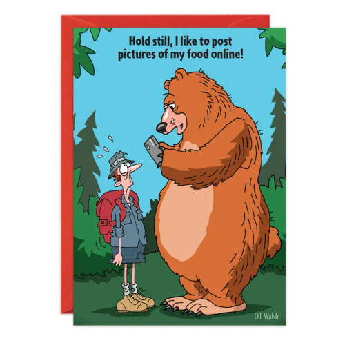Bear Food Birthday Card