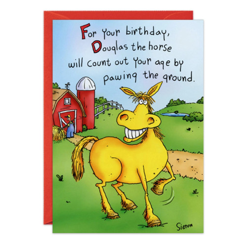 Douglas Birthday Card from Oatmeal Studios