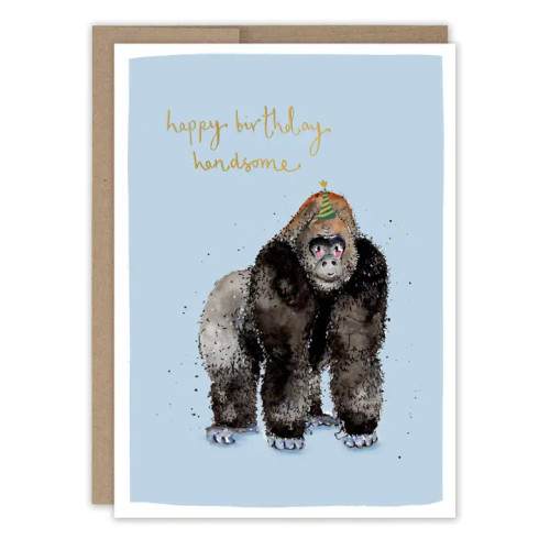 Handsome Gorilla Birthday Card by Biely & Shoaf