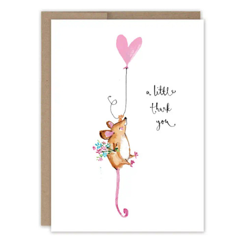 Mouse A Little Thank You Card by Biely & Shoaf