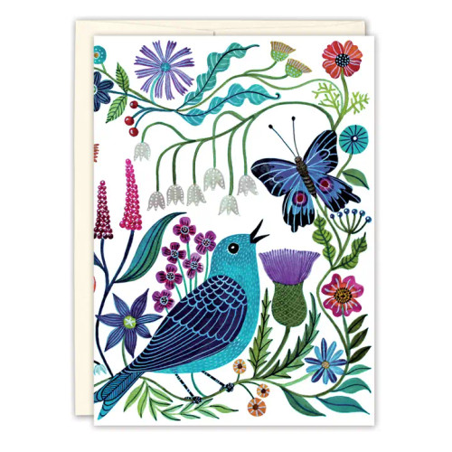 Garden of Delights Blank Card by Biely & Shoaf