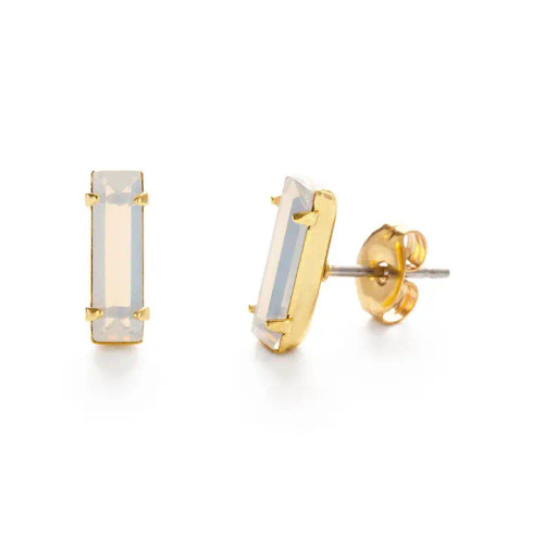 Baguette Crystal Stud Earrings by Amano