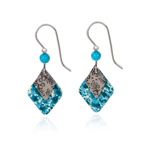 Blue Diamond Duo Earring