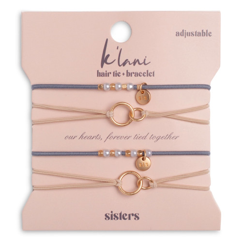 Sisters Adjustable Hair Tie + Bracelet from K'lani