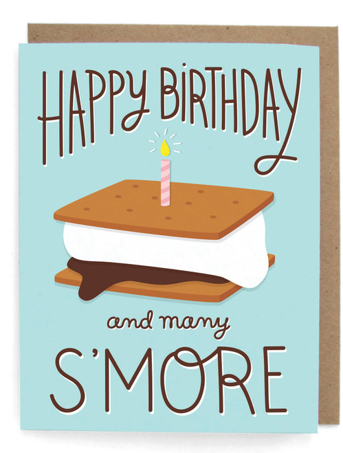 S'Mores Birthday Greeting Card by The Neighborgoods