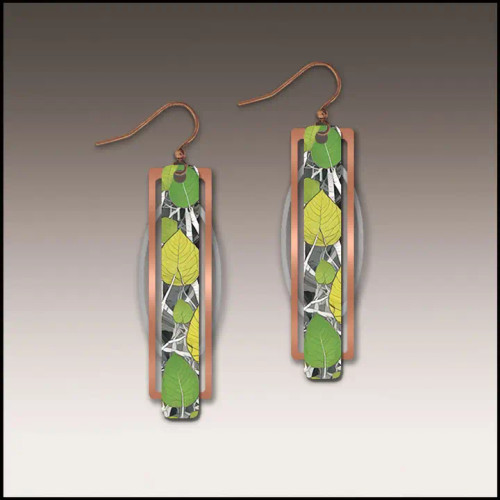 Bright Aspen Geometric Metal Accent Earrings – from Illustrated Light & DC Designs