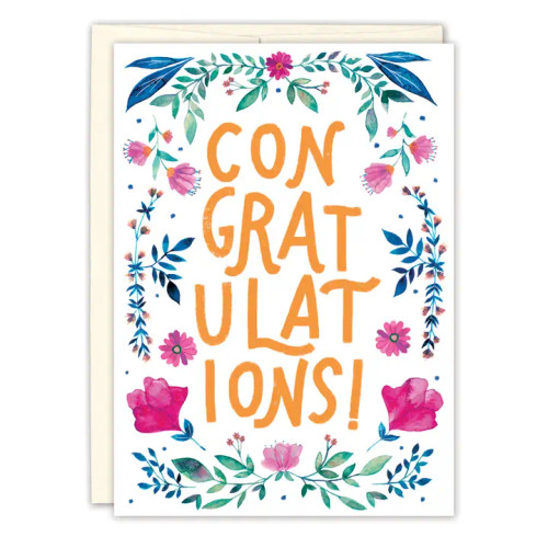 Congrats Floral Graduation Card – from Biely & Shoaf