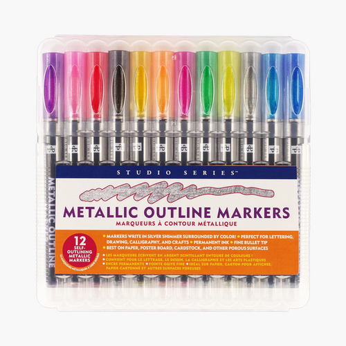 Studio Series Metallic Outline Markers from Peter Pauper Press