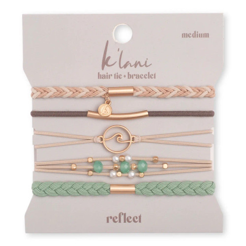 Reflect Hair Tie + Bracelet Set from K'lani