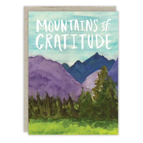 Mountains Of Gratitude Thank You Card