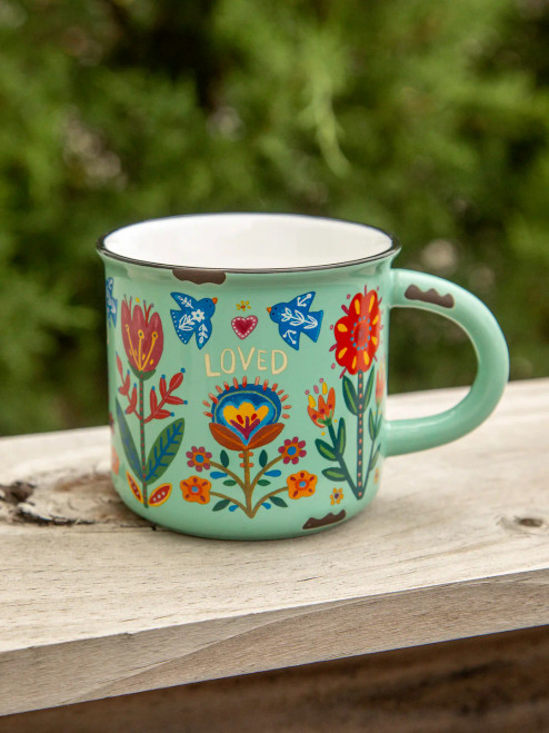 Camp Mug Mint Loved from Natural Life
