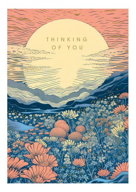 Mountain Sunset Sympathy Card from Calypso Cards