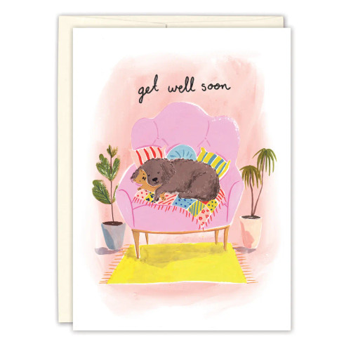 Cozy Dog Get Well Card from Biely & Shoaf