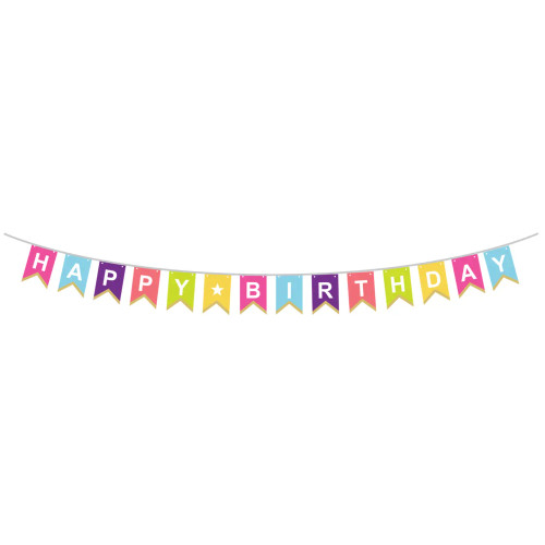 Bold and Bright Birthday Banner – from Party Partners