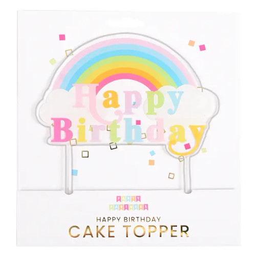 Pastel Rainbow Happy Birthday Cake Topper – from Party Partners Pastel Rainbow Happy Birthday Cake Topper – from Party Partners