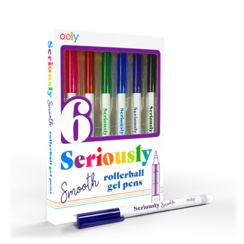 Seriously: Smooth Rollerball Gel Pens Set of 6 – from Ooly