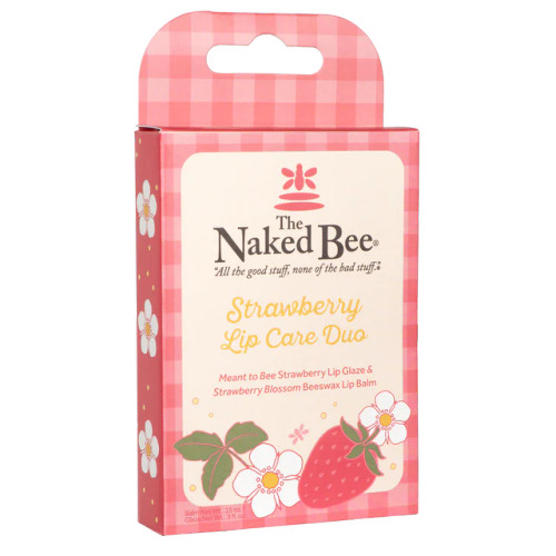 Strawberry Lip Care Duo Gift Set from The Naked Bee
