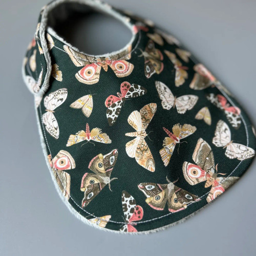 Moths and More on Dark Green Bib from Port & Starbird