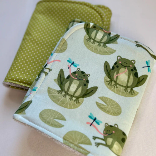 Friendly Frogs Burp Cloth, Set of 2 from Port & Starbird