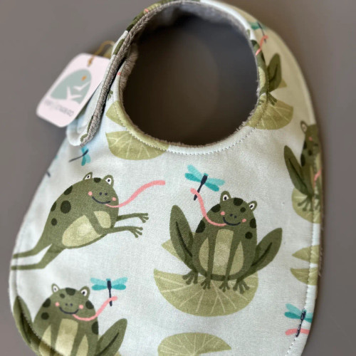 Friendly Frogs Bib from Port & Starbird