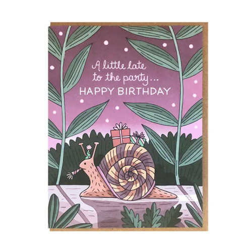 Belated Birthday Snail Card from Noteworthy Paper & Press