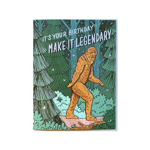 Bigfoot Birthday Card from Noteworthy Paper & Press