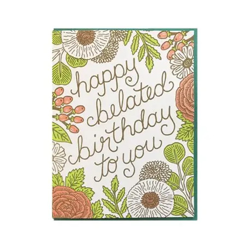 Belated Flora Card from Noteworthy Paper & Press