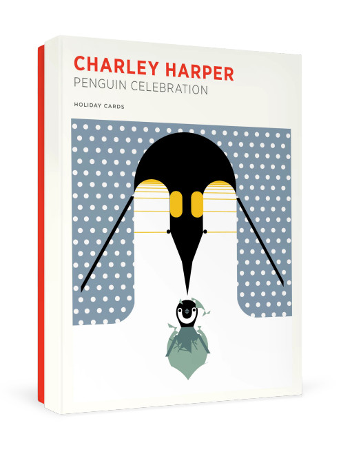 Charley Harper: Penguin Celebration Holiday Cards from Pomegranate