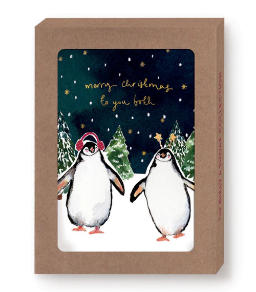 Penguins To You Both Boxed Holiday Cards from Biely & Shoaf