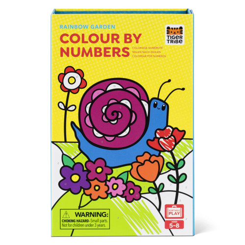 Rainbow Garden Colour by Numbers from Tiger Tribe