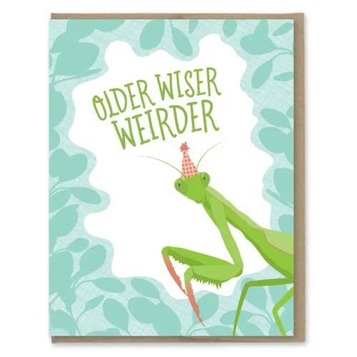 Older Wiser Weirder Birthday Card from Modern Printed Matter