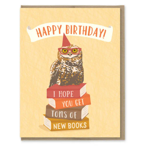 New Books Birthday Card from Modern Printed Matter