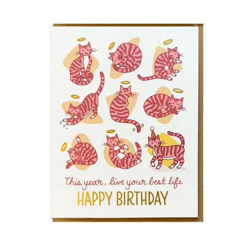 9 Lives Birthday Card from Noteworthy Paper & Press