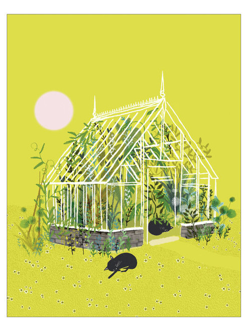 Birthday Card - Greenhouse Cats