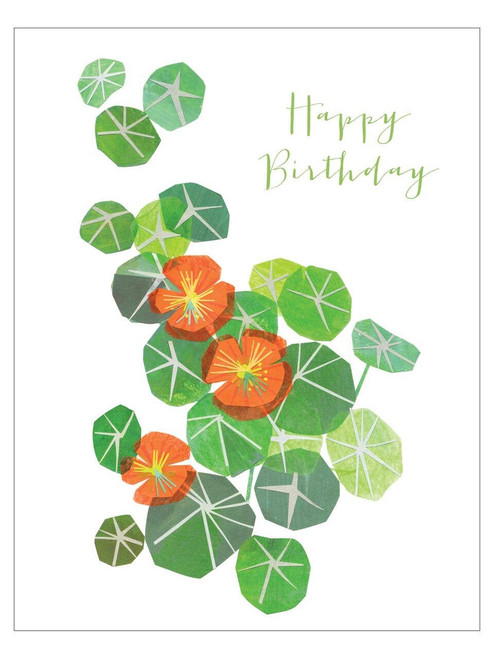 Birthday Card - Nasturtiums