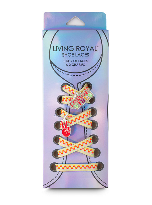 Shoelaces w/ Charms Set – Positivity Charms from Living Royal