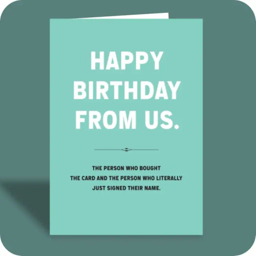Card From Us Birthday Card from Bald Guy Greetings