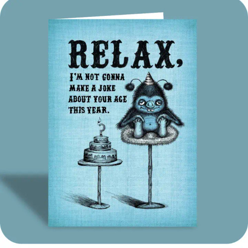 Not Gonna Make a Joke Birthday Card from Bald Guy Greetings