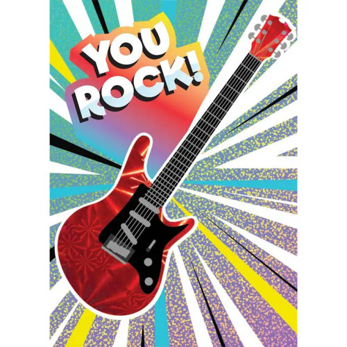 Guitar Foil Birthday Card from Paper House Productions