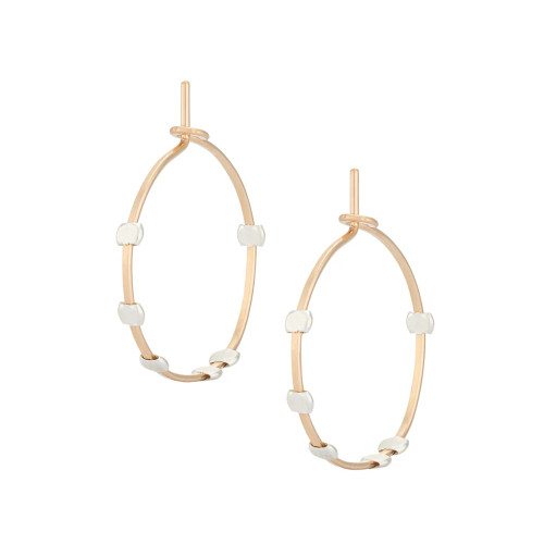 Cosmos Circle Hoop Small Earrings – Gold & Silver Demi-Fine Handmade from Freshie & Zero