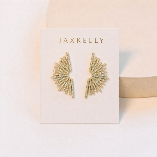 Celestial - Sunburst - Gold Earrings by Jax Kelly